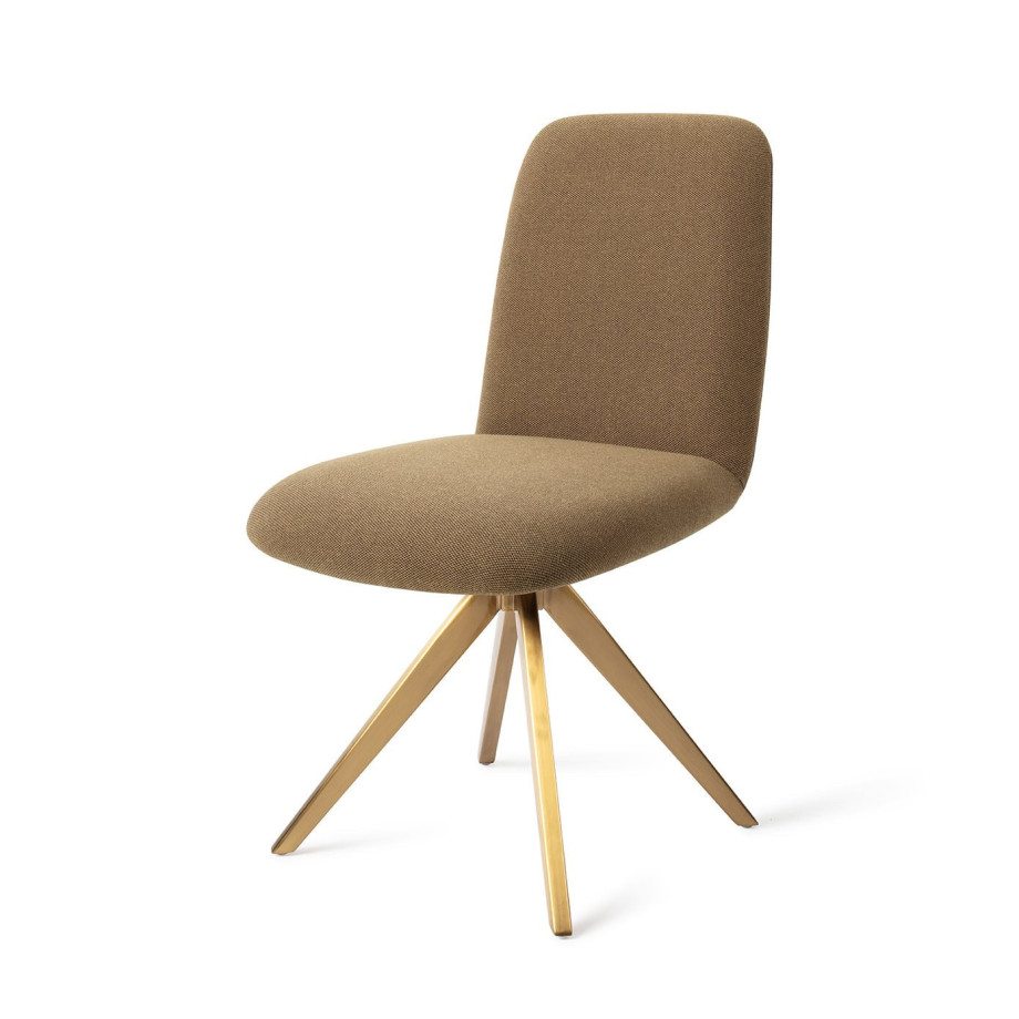 Jesper Home Eetkamerstoel 'Taiwa' Draaibaar, Turn Gold, kleur Willow afbeelding 1
