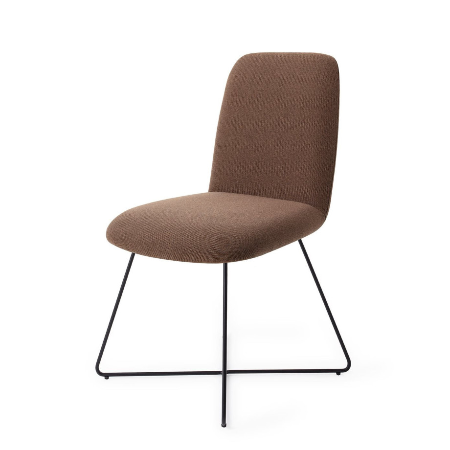 Jesper Home Eetkamerstoel 'Taiwa' Cross Black, kleur Rustic Rye afbeelding 1