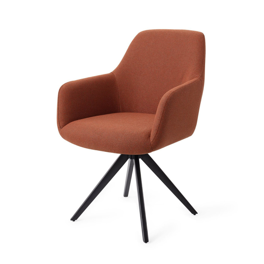 Jesper Home Eetkamerstoel 'Hiroo' Draaibaar, Turn Black, kleur Hearth Harmony afbeelding 1