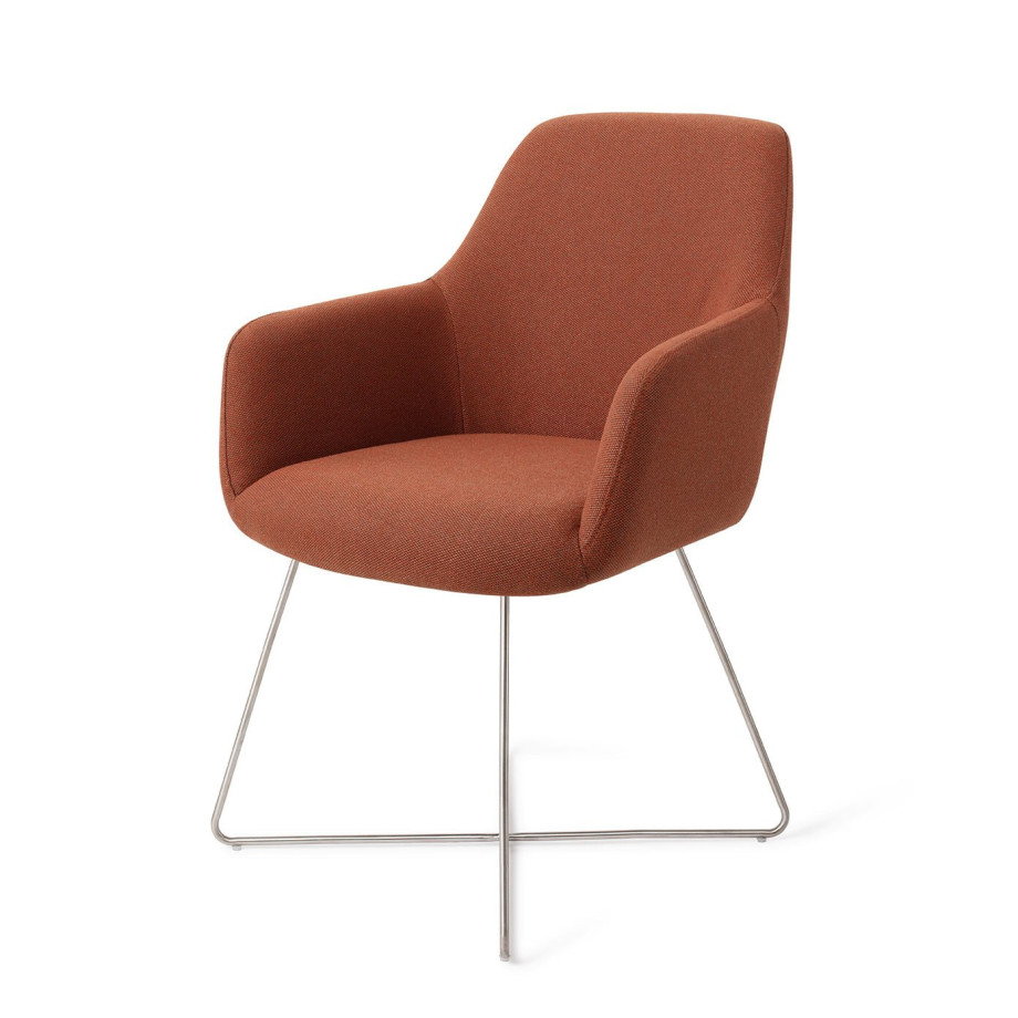 Jesper Home Eetkamerstoel 'Hiroo' Cross Steel, kleur Hearth Harmony afbeelding 1