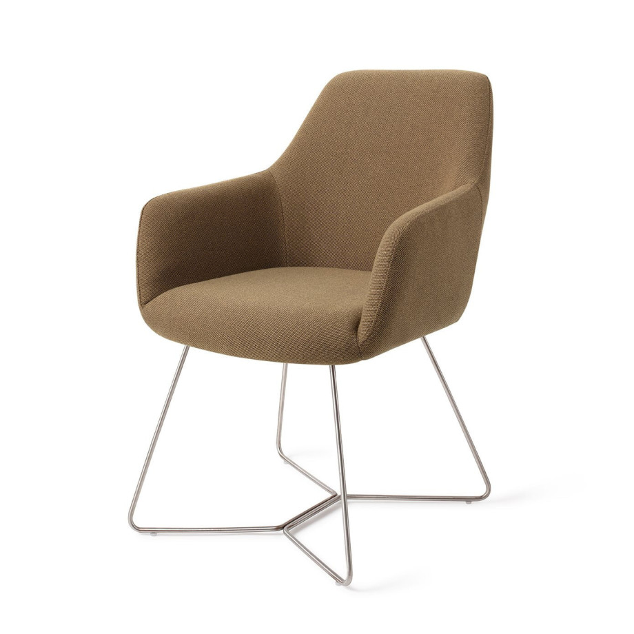 Jesper Home Eetkamerstoel 'Hiroo' Beehive Steel, kleur Willow afbeelding 1