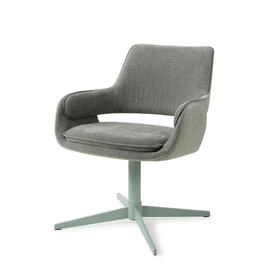 Jesper Home Draaifauteuil 'Oketo' kleur Green Midori afbeelding 1