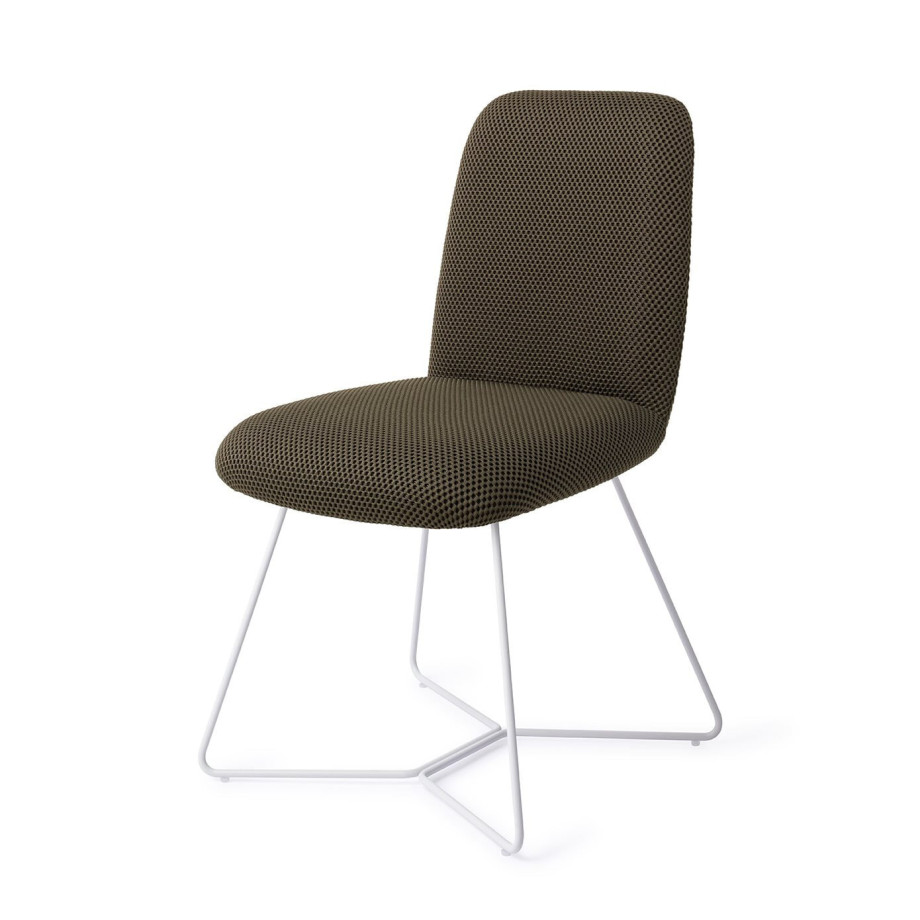 Jesper Home Eetkamerstoel 'Taiwa' Beehive White, kleur Jungle Jewel afbeelding 1