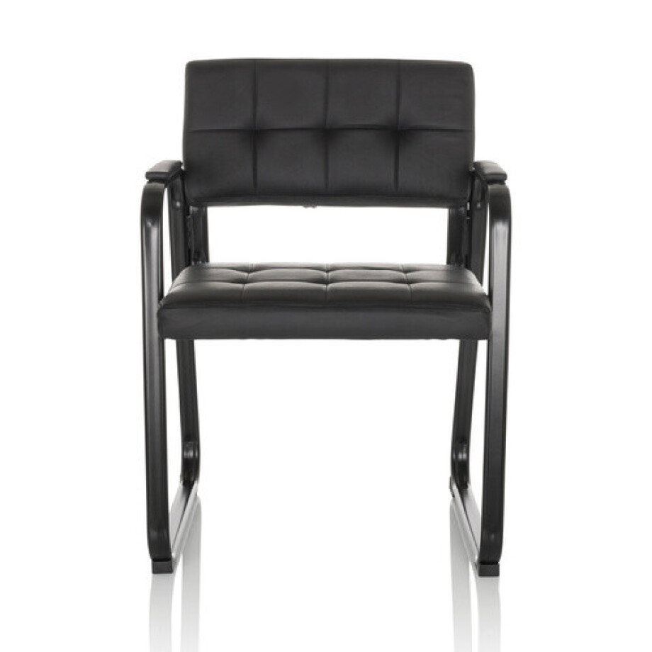 ZANTA B PU - Vergaderstoel / bezoekerstoel Zwart afbeelding 1