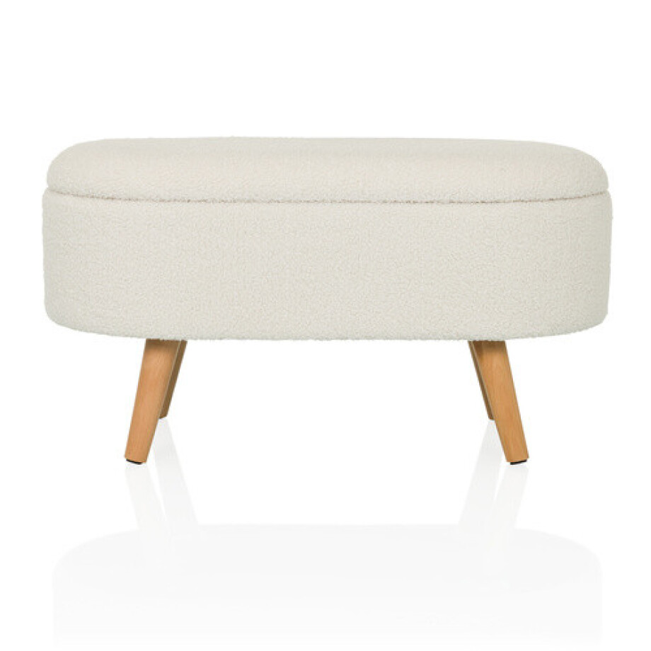 STORIANO Volledig gestoffeerd - Gestoffeerde kruk Wit STORIANO Volledig gestoffeerd - Gestoffeerde kruk Wit afbeelding 1