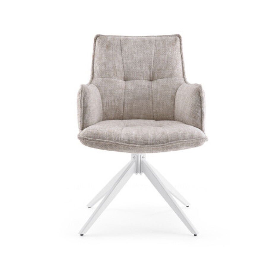 Tavaro - Eetkamerstoel Beige Tavaro - Eetkamerstoel Beige afbeelding 1