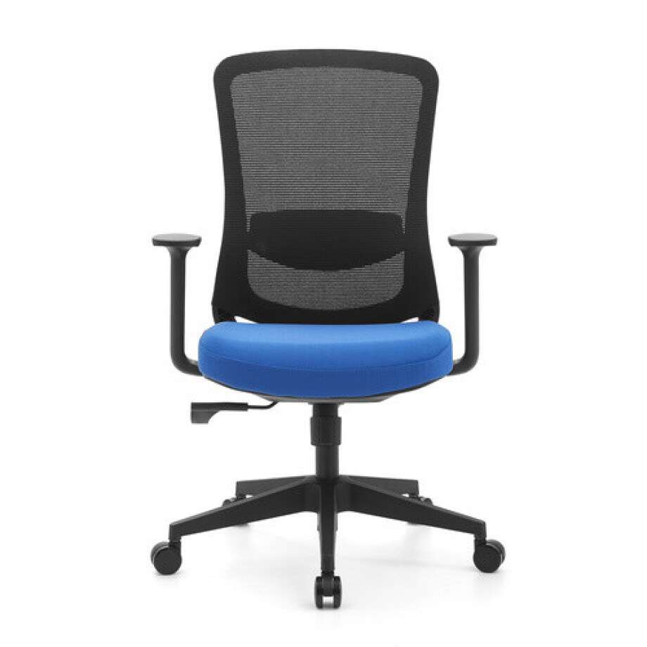 Sedito - Thuisgebruik bureaustoel Zwart/Blauw Sedito - Thuisgebruik bureaustoel Zwart/Blauw afbeelding 1