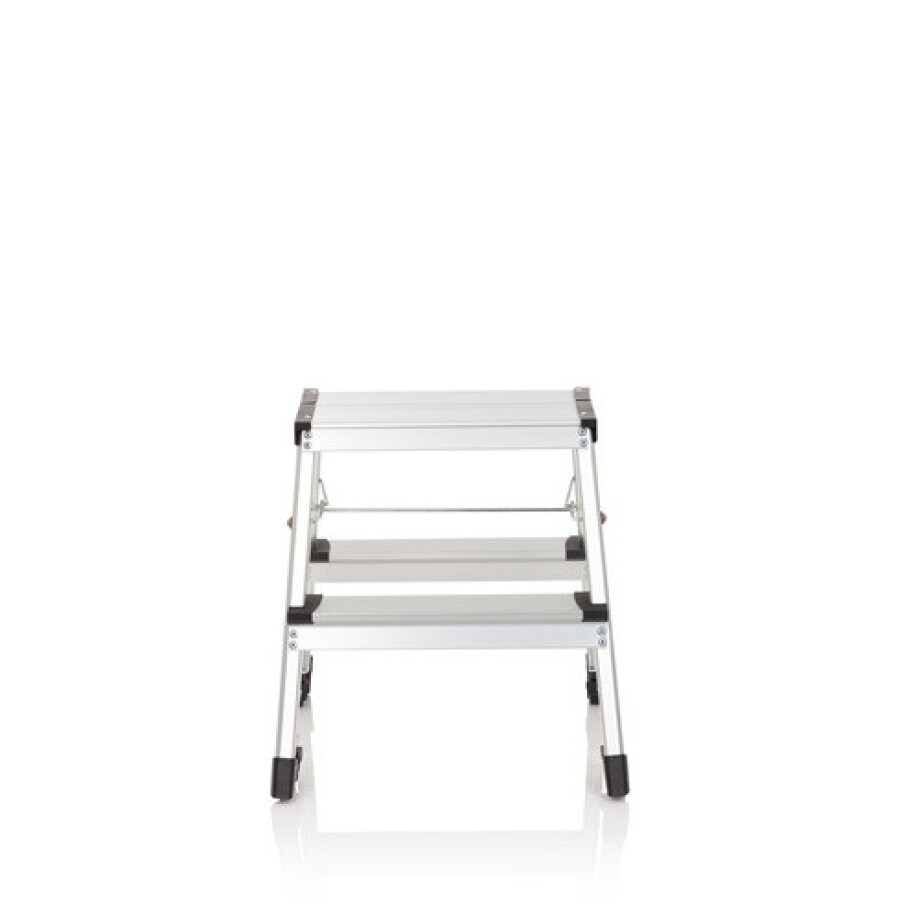 SOLID VI | vouwladder - 2 tredes - Klaptrap Aluminium afbeelding 1