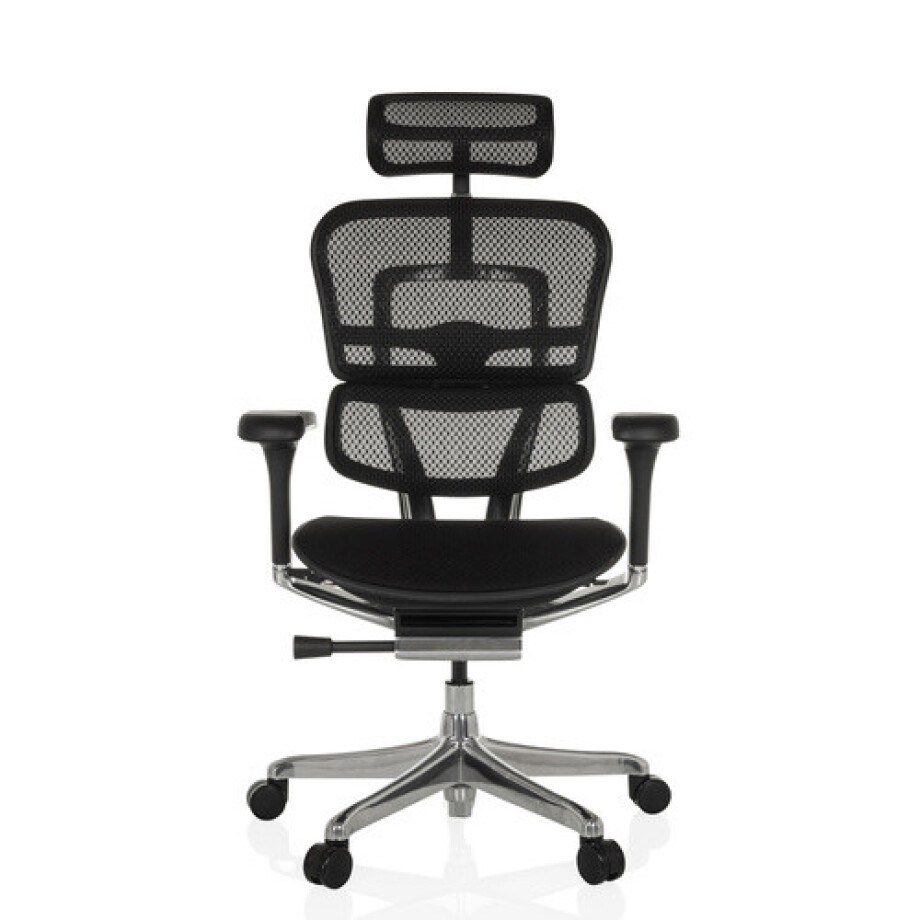 ERGOHUMAN GEN2 | Mesh / Stof - Luxe directiestoel Zwart afbeelding 1