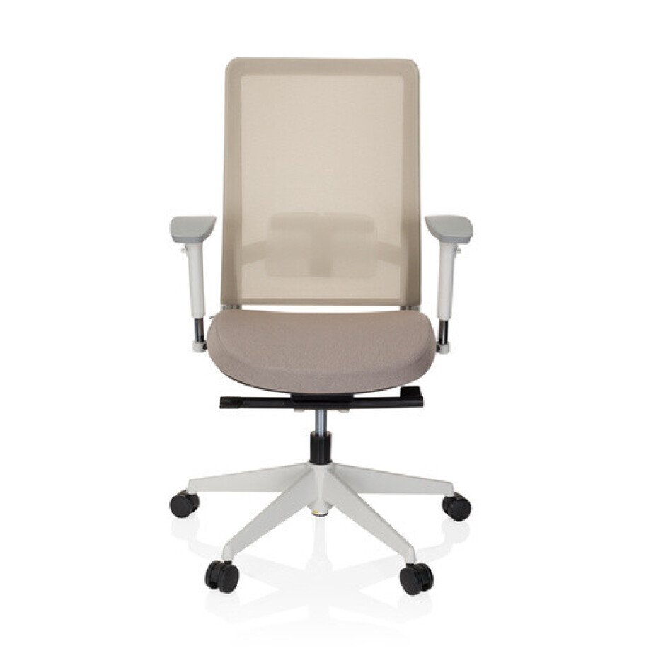 PURE WHITE - Professionele bureaustoel Beige PURE WHITE - Professionele bureaustoel Beige afbeelding 1