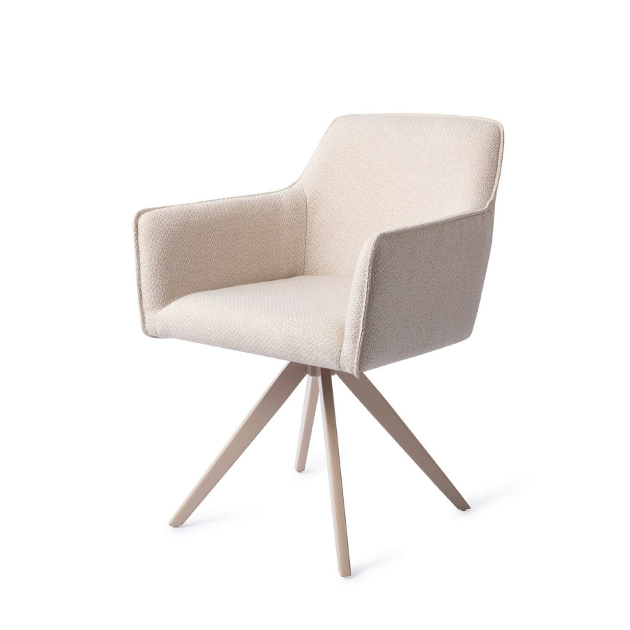 Jesper Home Draaibare Eetkamerstoel 'Hofu' Turn Beige, kleur Enoki afbeelding 1