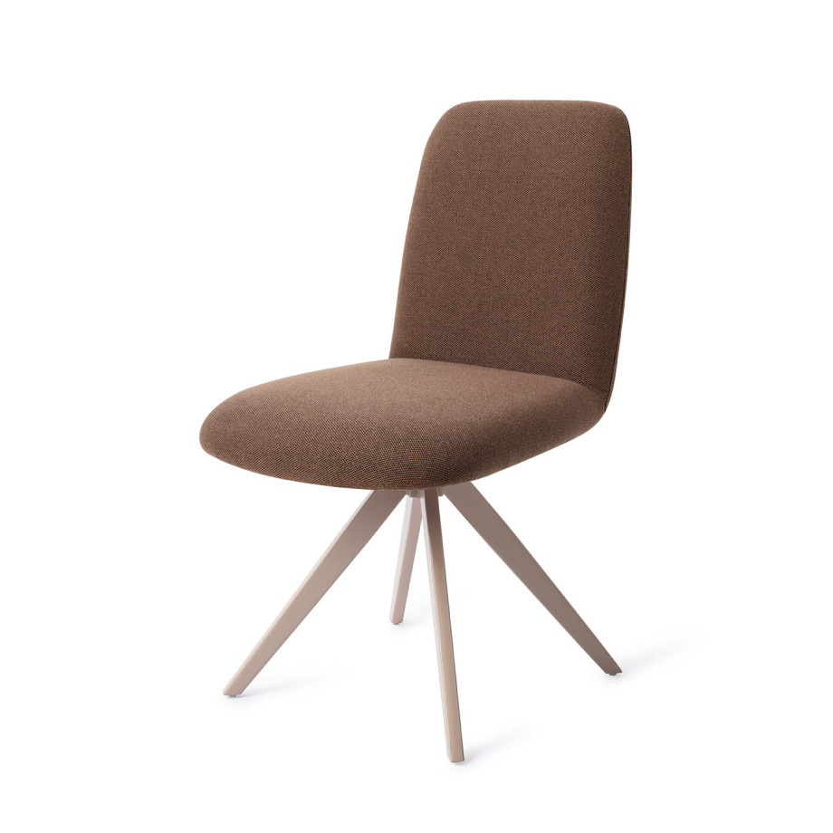Jesper Home Draaibare Eetkamerstoel 'Taiwa' Turn Beige, kleur Rustic Rye afbeelding 1