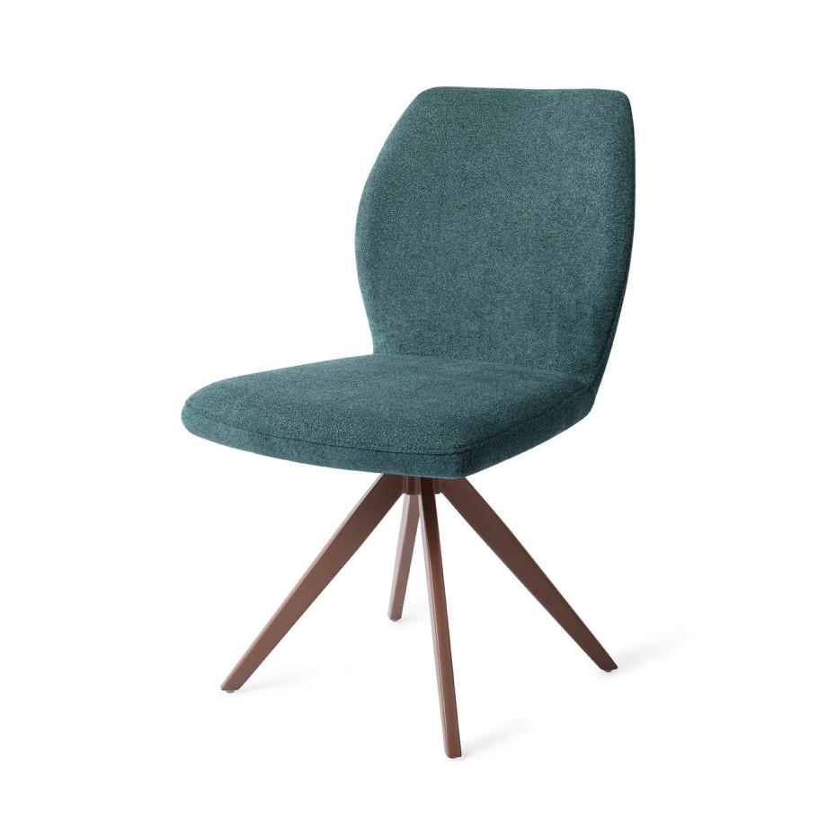 Jesper Home Draaibare Eetkamerstoel 'Ikata' Turn Brown, kleur Merry Mermaid afbeelding 1