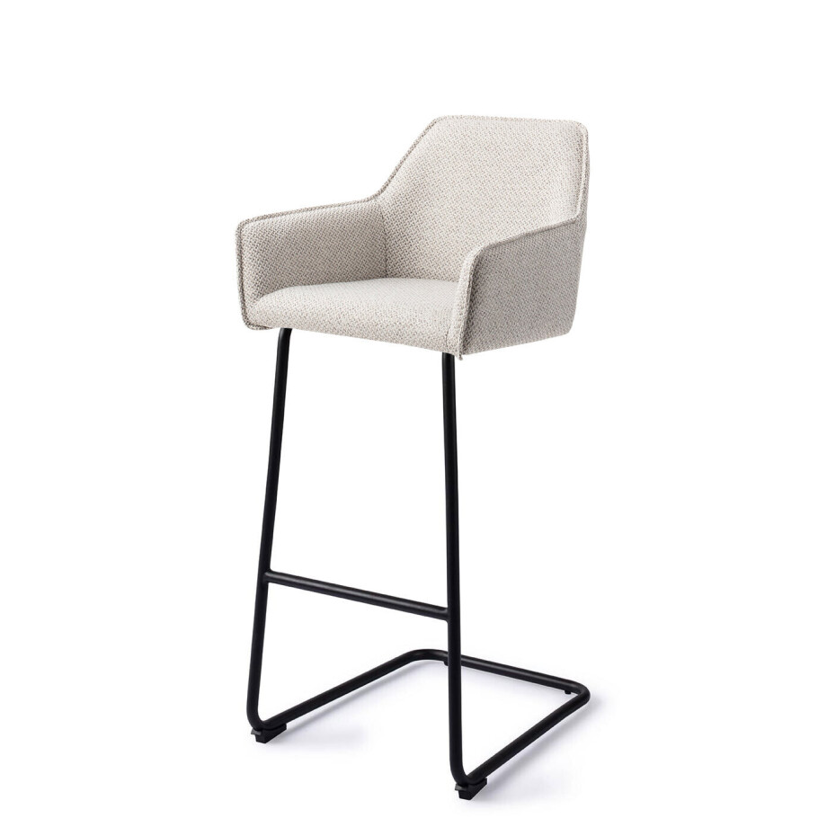 Jesper Home Barkruk 'Hofu' Arch Black, kleur Checkers Charm (zithoogte 75cm) Jesper Home Barkruk 'Hofu' Arch Black, kleur Checkers Charm (zithoogte 75cm) afbeelding 1