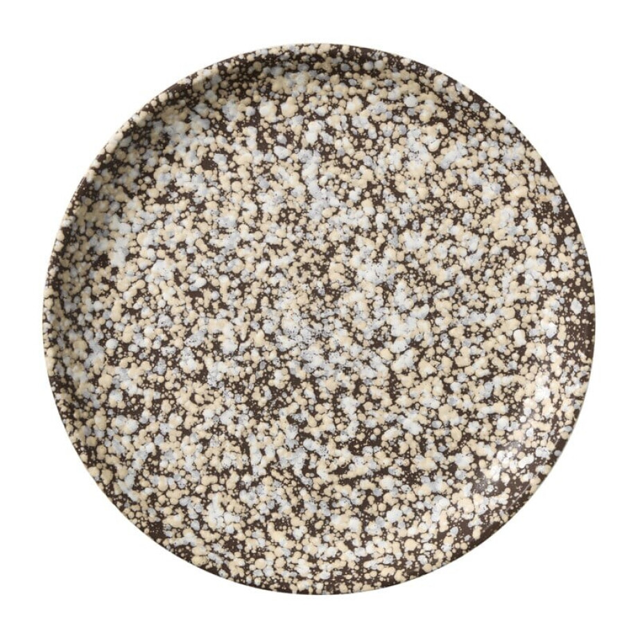 Dinerbord olivo - bruin - ø25.5x2.8 cm afbeelding 