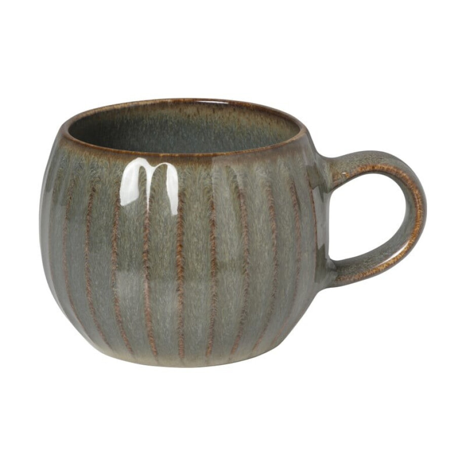 Mok bol reactive glaze - grijs - 480 ml afbeelding 