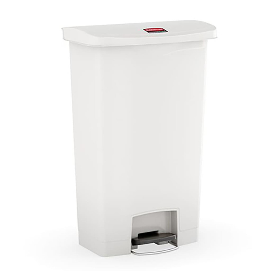 Rubbermaid Pedaalemmer Slim Jim 50 L wit afbeelding 1