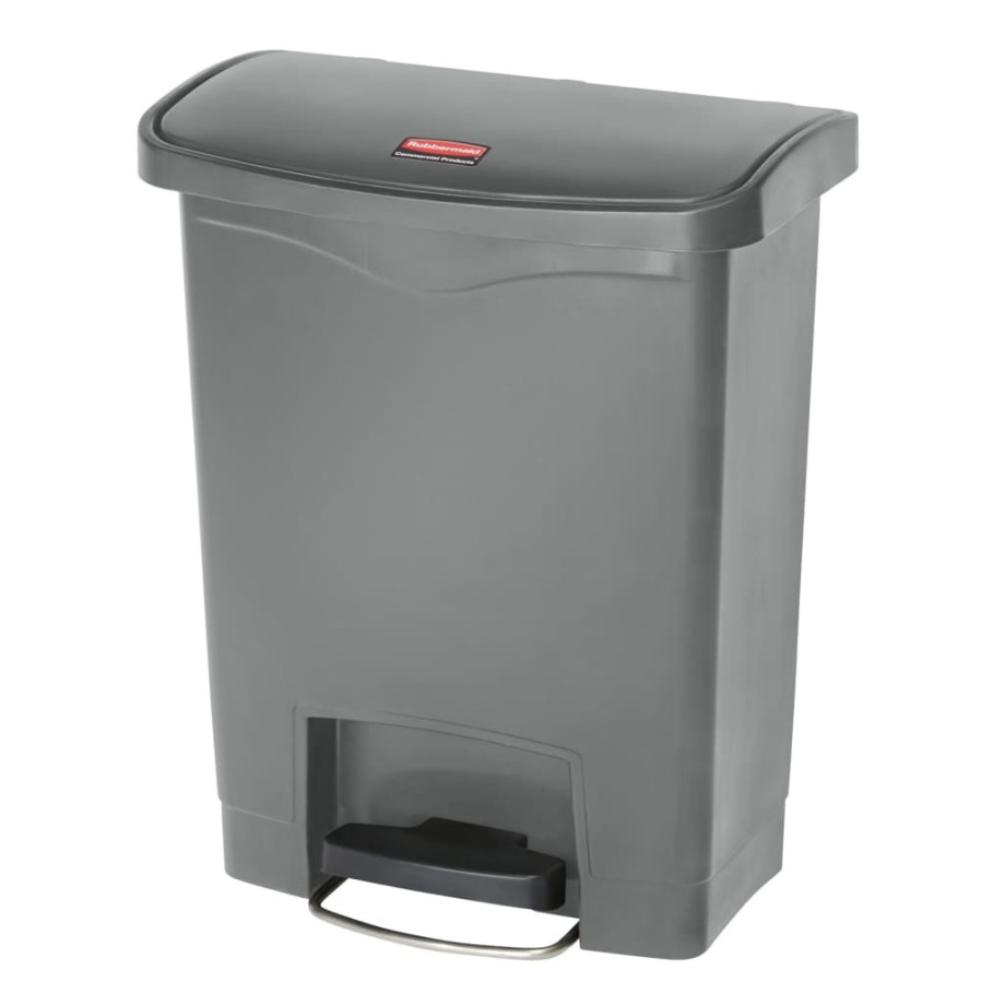 Rubbermaid Pedaalemmer Slim Jim 30 L grijs afbeelding 1