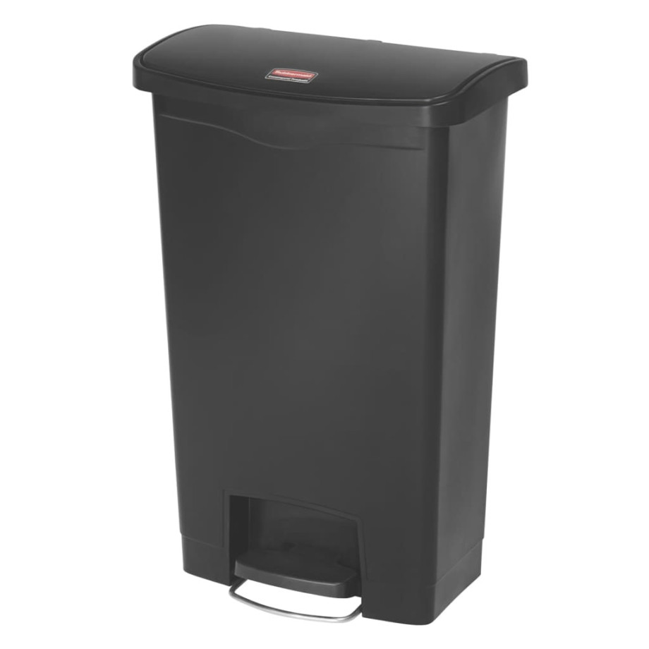 Rubbermaid Pedaalemmer Slim Jim 50 L zwart afbeelding 1