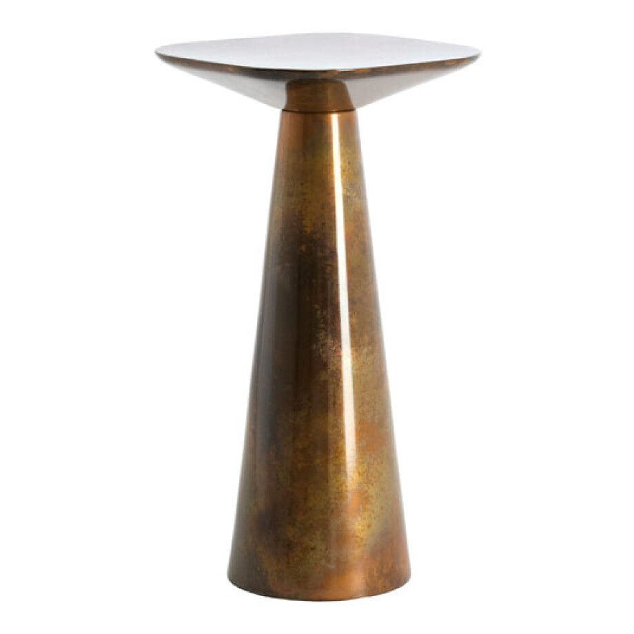 Light & Living Bijzettafel 'Abala' 28 x 28cm, kleur Koper/Brons afbeelding 1