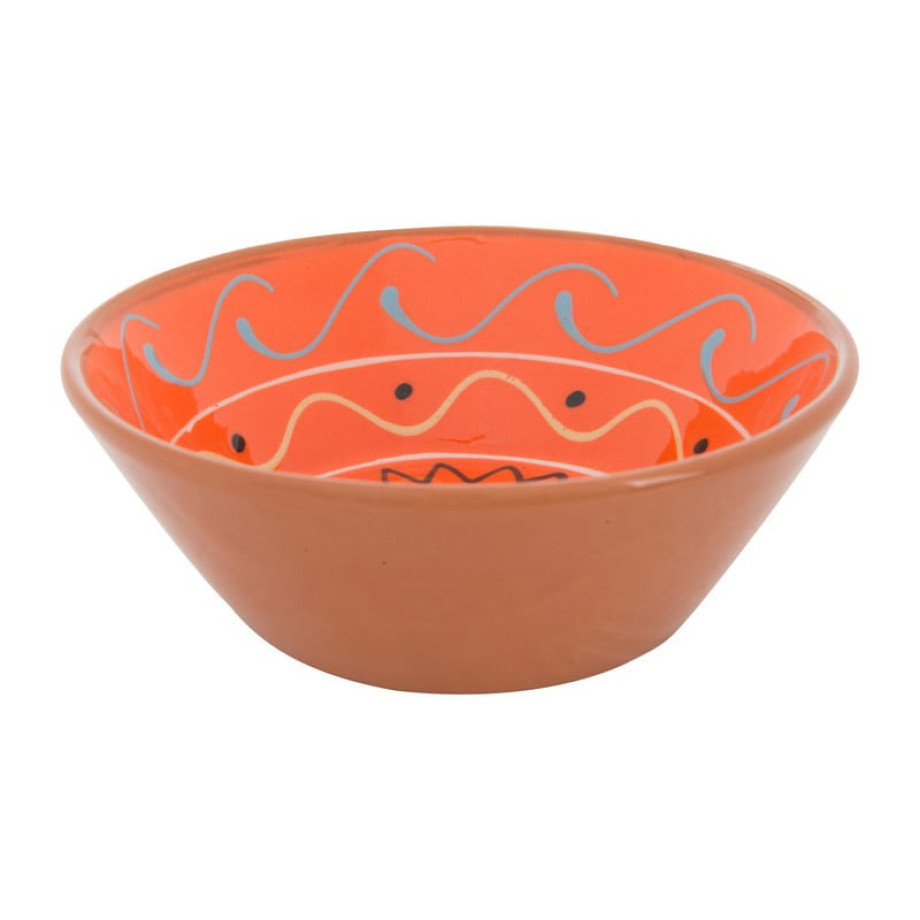 Schaal Fiesta - oranje - 15 cm afbeelding 