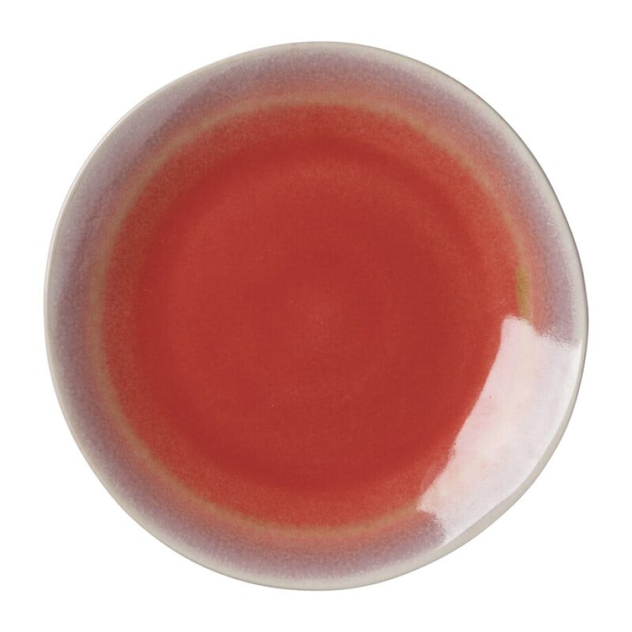 Ontbijtbord Roots - rood/paars - ø22x2.5 cm afbeelding 