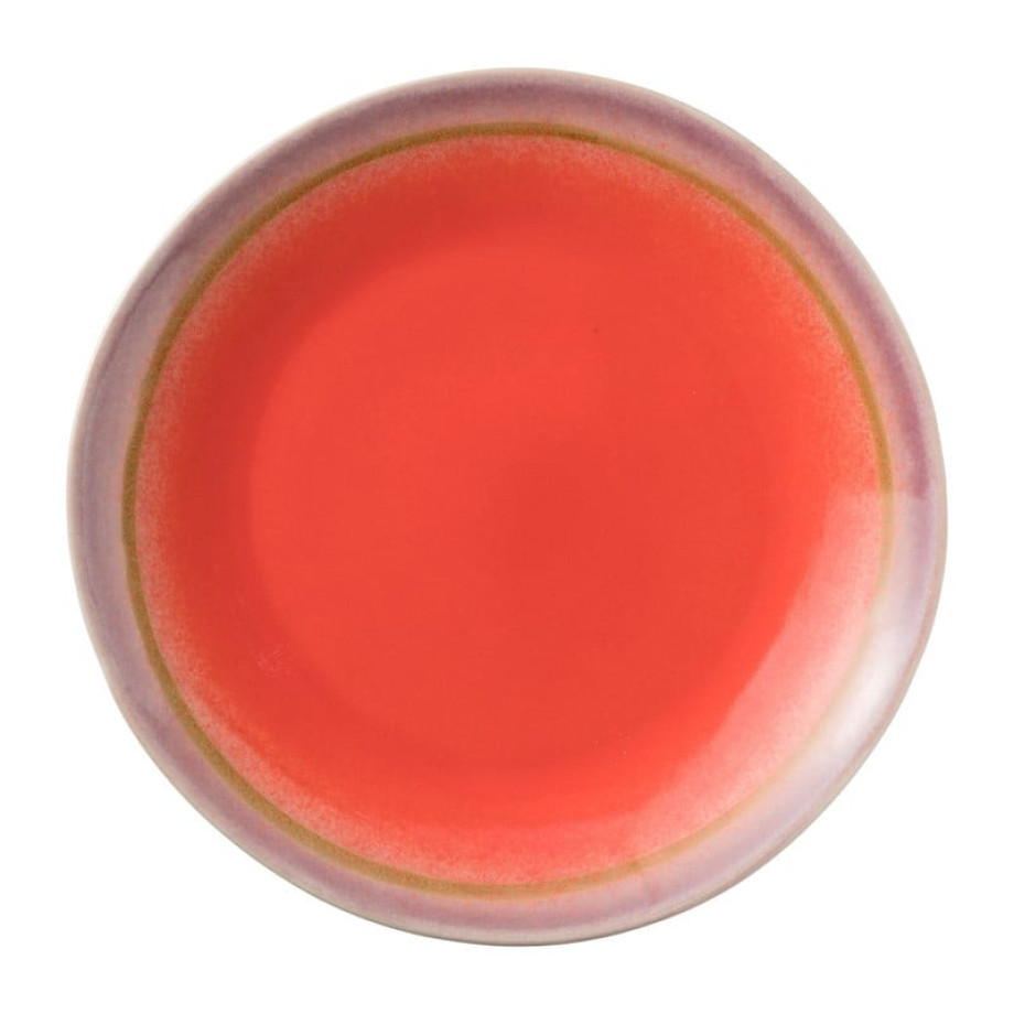 Dinerbord Roots - rood/paars - ø27.5x3 cm afbeelding 