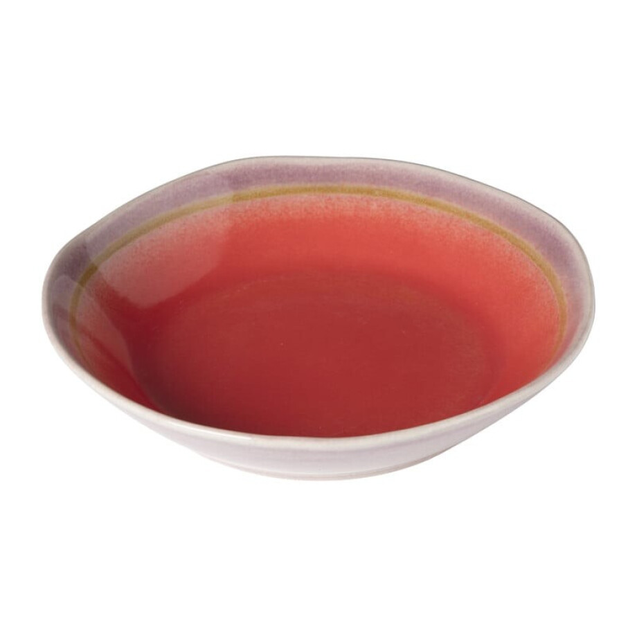 Schaal Roots - rood/paars - ø28x5.8 cm afbeelding 