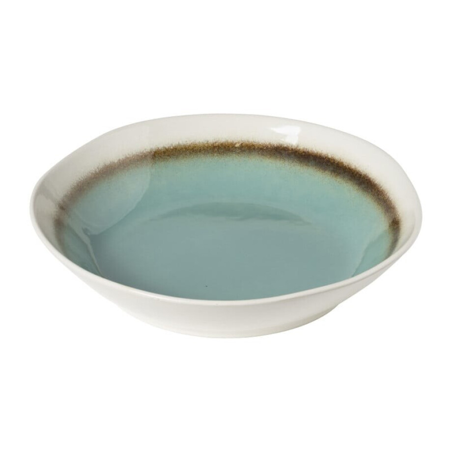 Schaal Roots - turquoise - ø28x5.8 cm afbeelding 