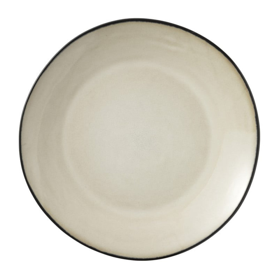 Dinerbord Roots - beige - ø27.5x3 cm afbeelding 