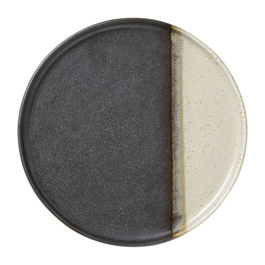 Dinerbord cortado - beige/zwart - ø26.5x2 cm Dinerbord cortado - beige/zwart - ø26.5x2 cm afbeelding