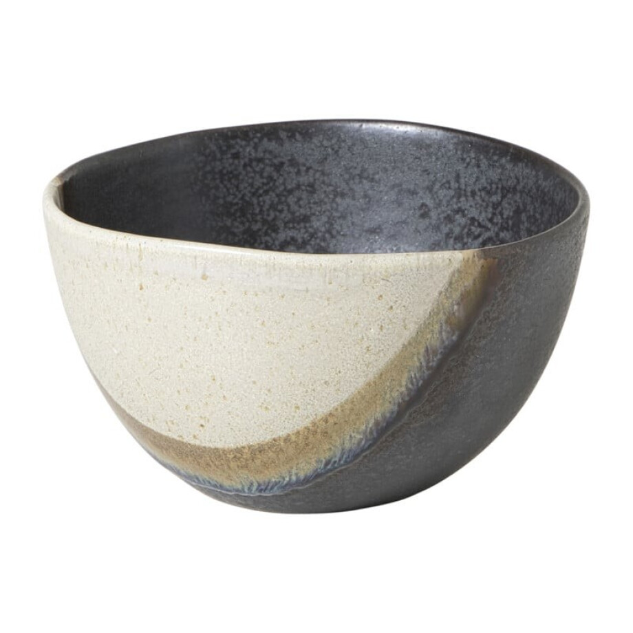 Schaaltje cortado groot - beige/zwart - ø15x6 cm Schaaltje cortado groot - beige/zwart - ø15x6 cm afbeelding