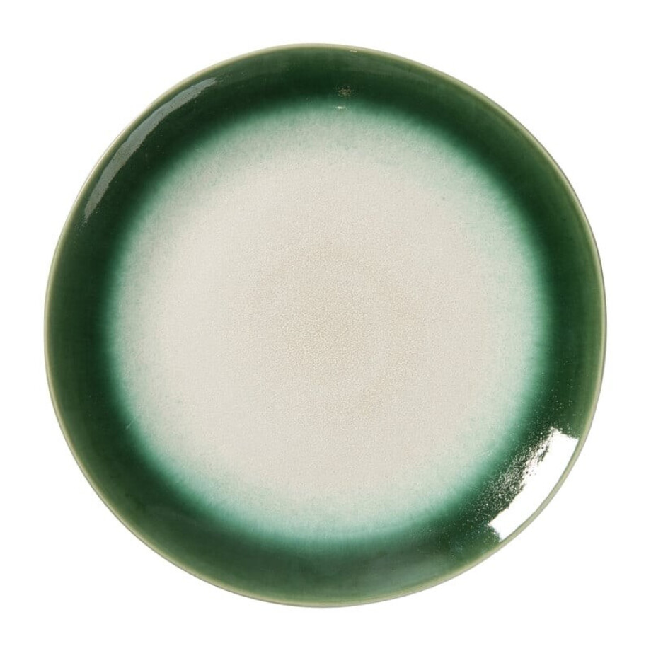 Dinerbord roots - donkergroen - ø27.5x3 cm afbeelding 