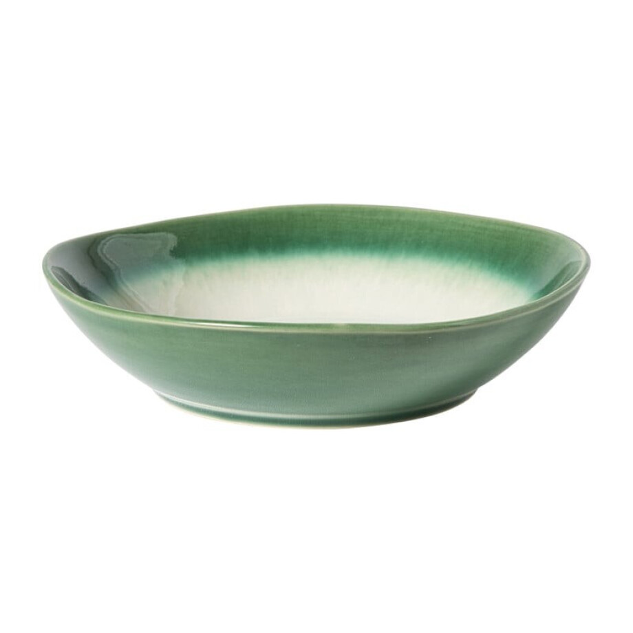 Diep bord roots - donkergroen - ø20x5.4 cm afbeelding 