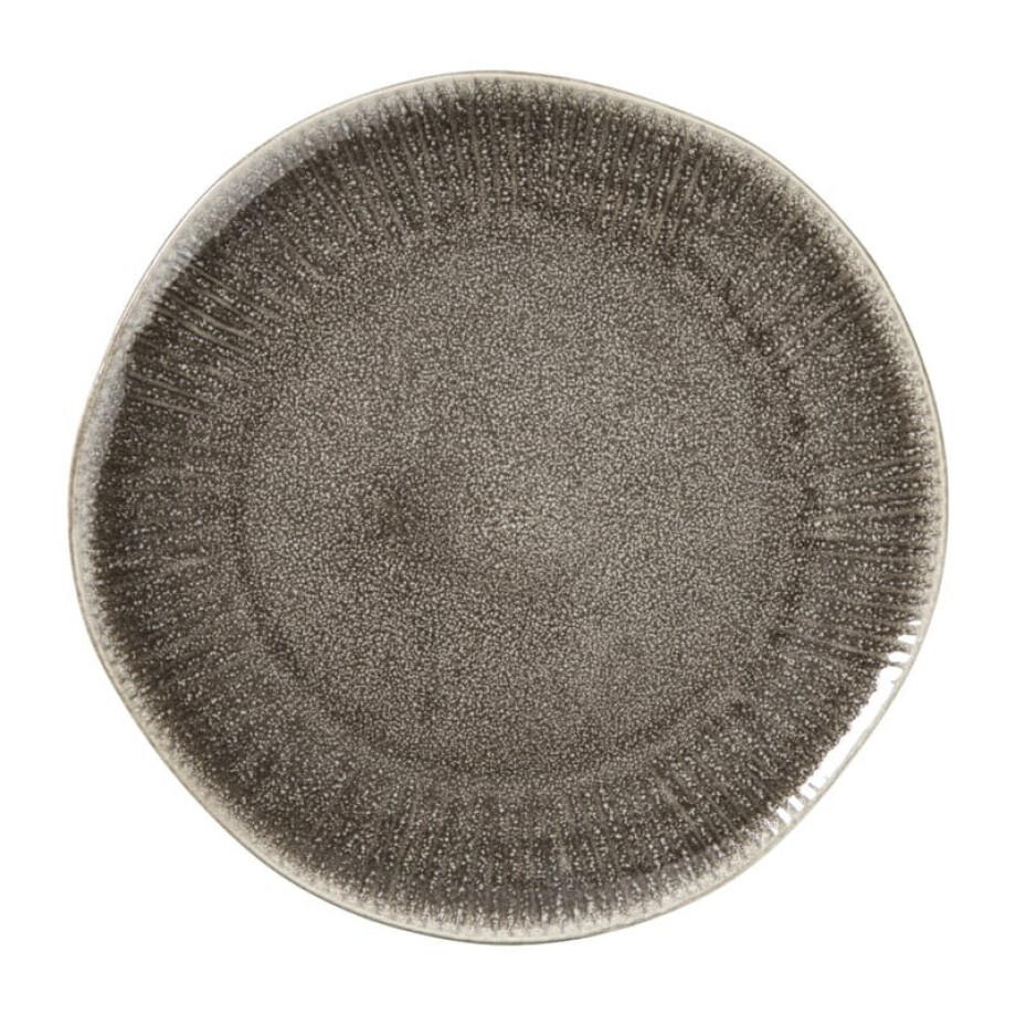 Ontbijtbord fuji - bruin - ø21x2.1 cm afbeelding 