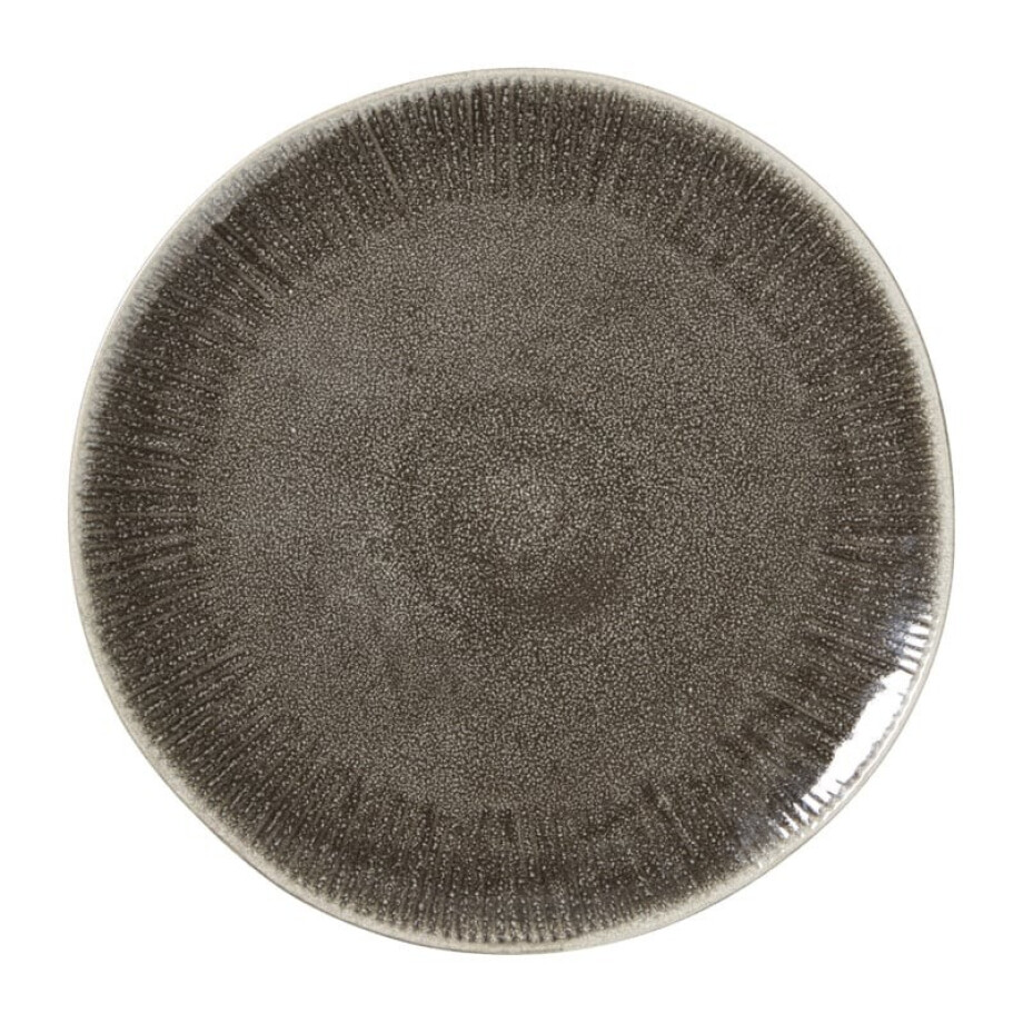 Dinerbord fuji - bruin - ø27.5x2.4 cm Dinerbord fuji - bruin - ø27.5x2.4 cm afbeelding