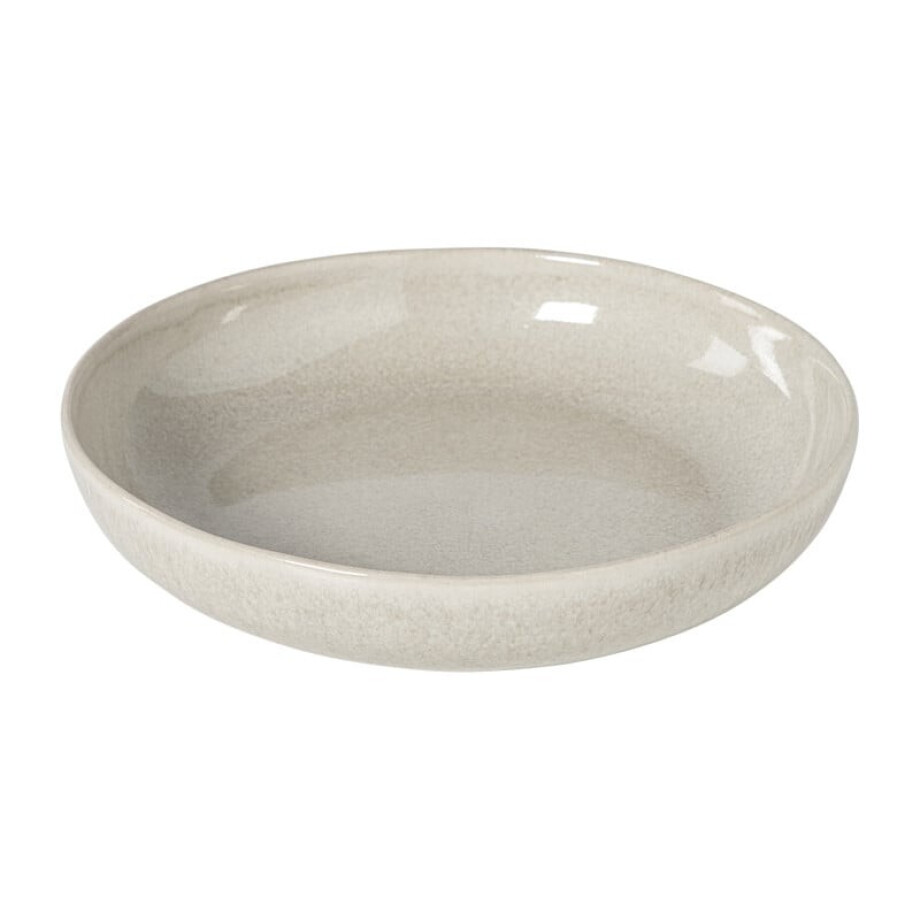 Diep bord fuji - beige - ø22x4 cm Diep bord fuji - beige - ø22x4 cm afbeelding