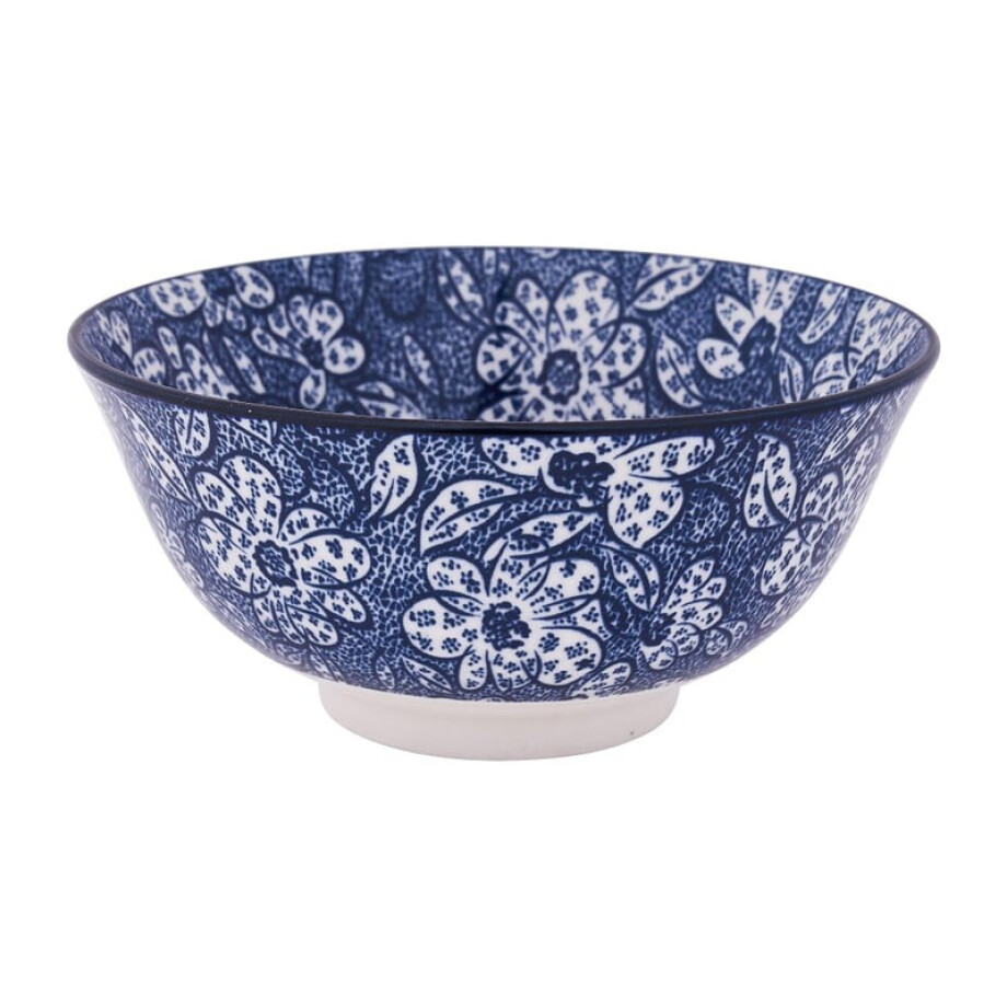 Schaaltje blue print - botanic - ⌀15 cm afbeelding 