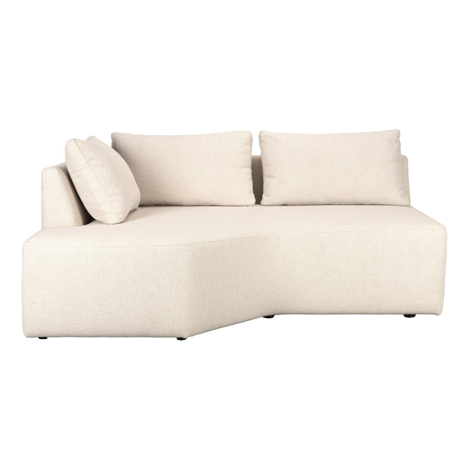 Zuiver Bank 'Prosper' Hoek Element Links, kleur Zand afbeelding 1