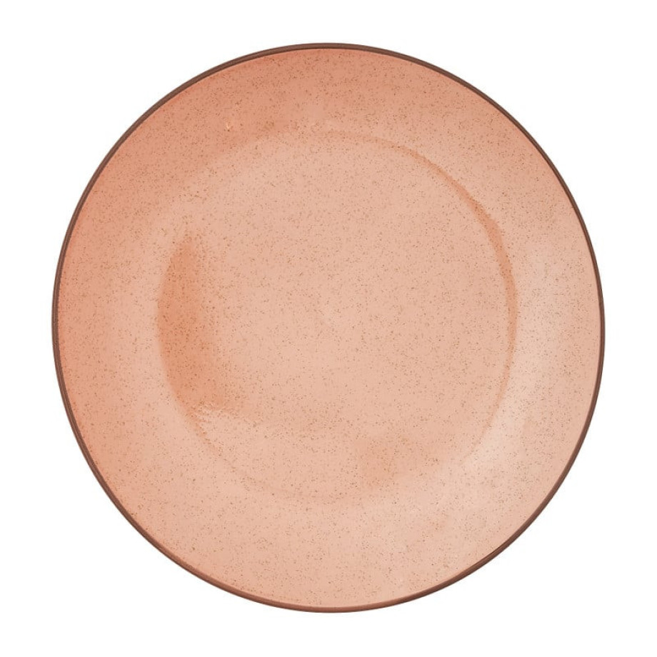 Dinerbord Emma - terra roze - ⌀25 cm afbeelding 