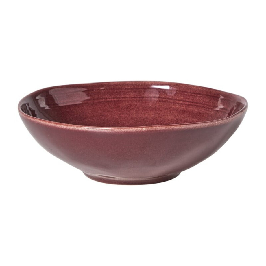 Schaal Toscane - bordeauxrood - ø24x7.5 cm afbeelding 