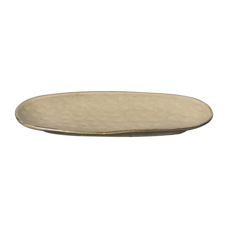 Bord ovaal Toscane - beige - 25.5x12 cm afbeelding 