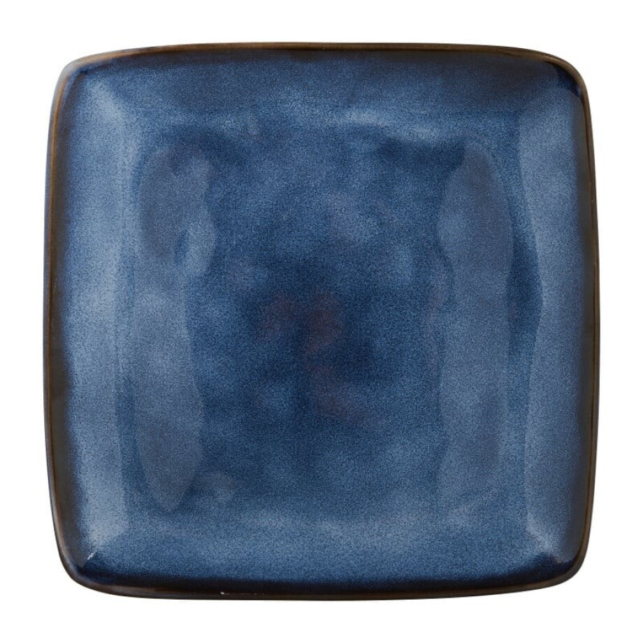 Vierkant bord Toscane - donkerblauw - 20x20 cm afbeelding 