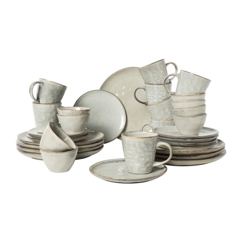 Serviesset Toscane - grijs - 32-delig - 8 persoons afbeelding 