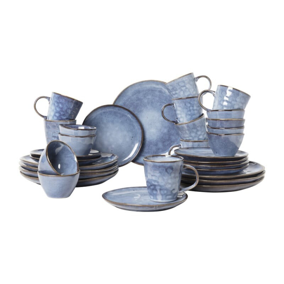 Serviesset Toscane - donkerblauw - 32-delig - 8 persoons afbeelding 