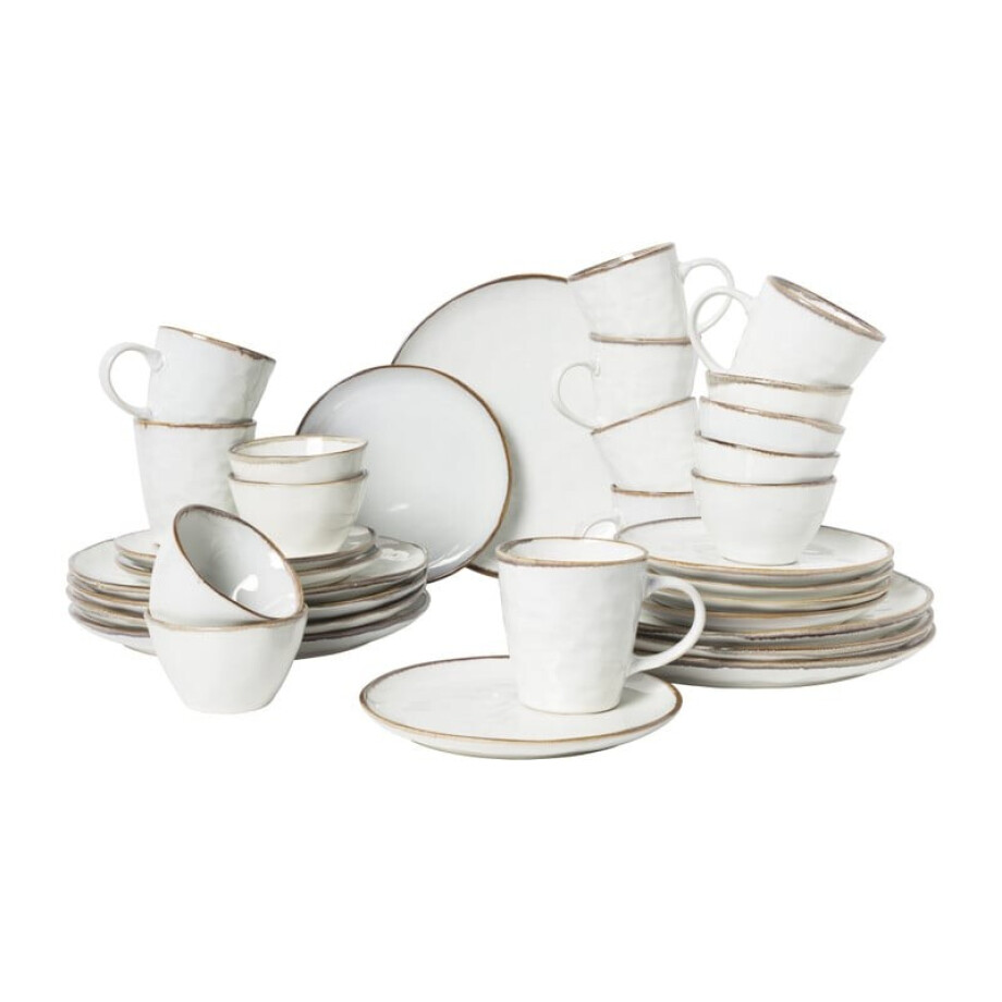 Serviesset Toscane - wit - 32-delig - 8 persoons afbeelding 