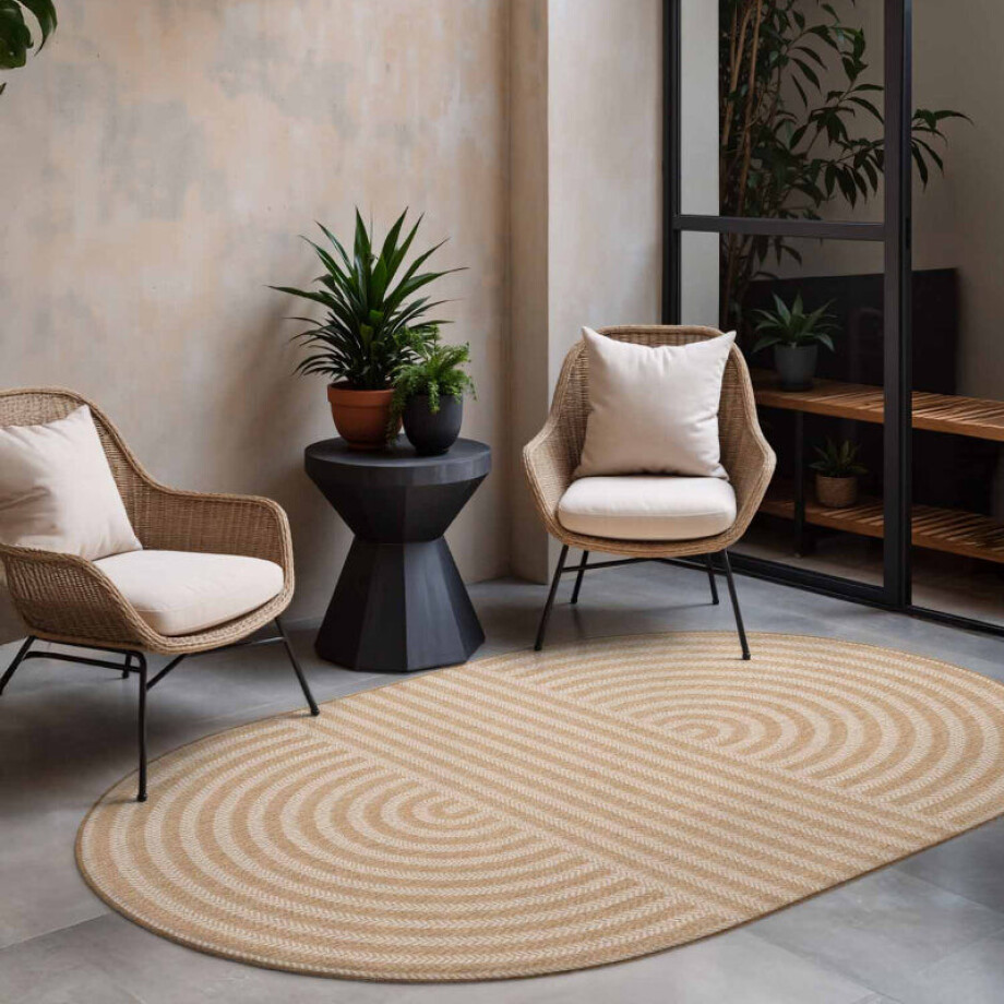 Vloerkleed Woodfield Ovaal - Jute Wit Xcm - Polypropyleen - Dekbed-Discounter.nl Vloerkleed Woodfield Ovaal - Jute Wit Xcm - Polypropyleen - Dekbed-Discounter.nl afbeelding