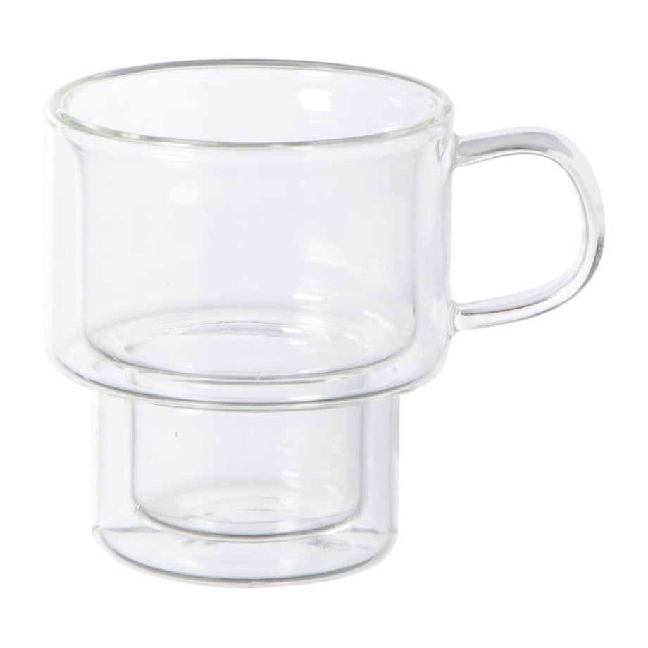 Theeglas dubbelwandig - 100 ml - glas afbeelding 1