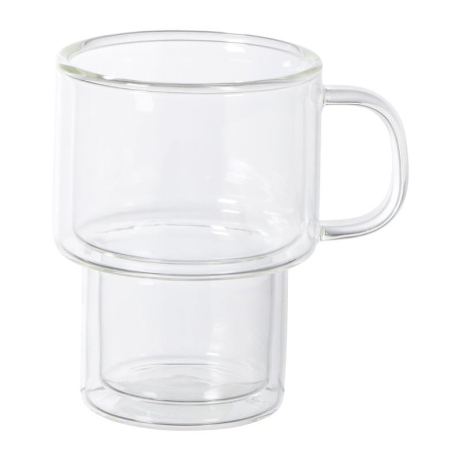 Theeglas dubbelwandig - 260 ml - glas afbeelding 1