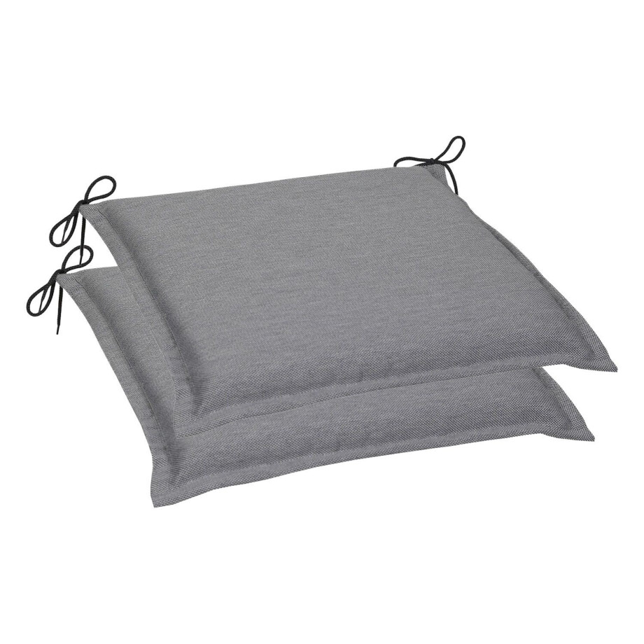 GO-DE Textil Tuinkussen (Set van 2 kussens, Grijs) afbeelding 1